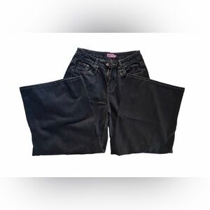Edikted Dark Denim Wide Leg Jeans with Belt